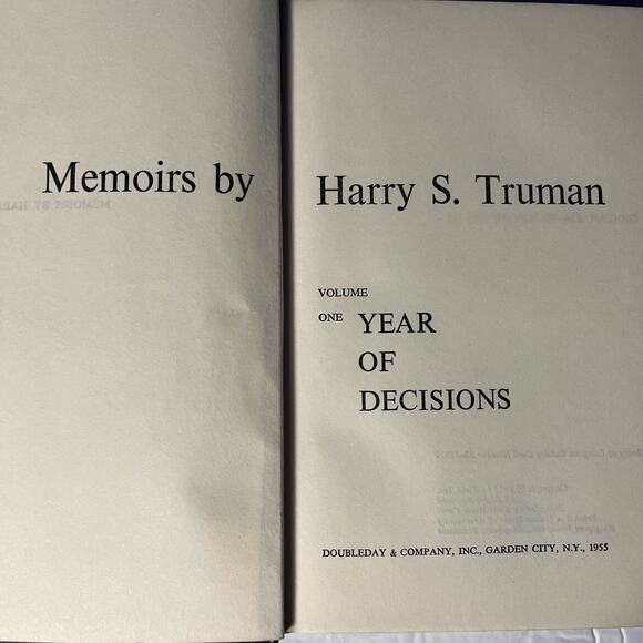 Memoirs by Harry S. Truman: Volume 1 Year of Decision - Picture 6 of 7